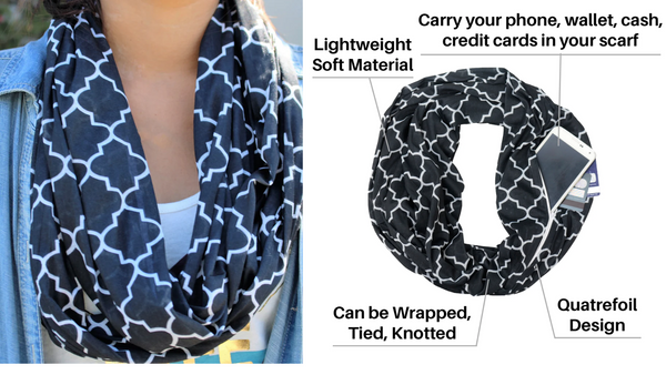Fashion Meets Functionality: How Scarves with Zipper Pockets Elevate Your Style Game