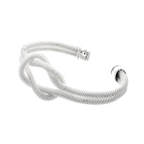 Silver Cuff Bracelets, Bangle Bracelets with Designer Inspired Jewelry Infinity Knot Bracelet