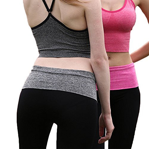 Womens Leggings, Sexy Tight Capri Yoga Pants for Workout with Print Waistband - Pop Fashion