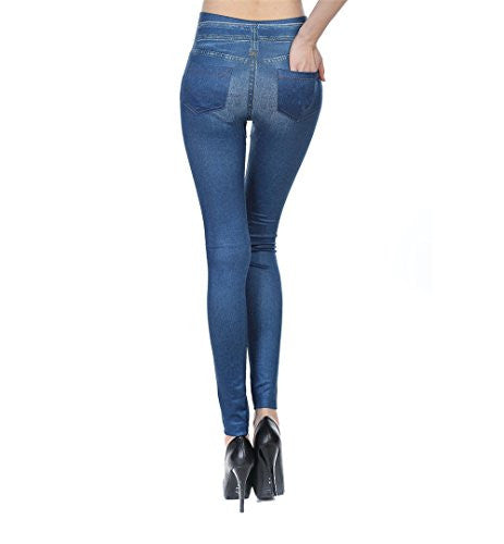 Fashion Jeans for Women, Leggings with Denim Jeans Wash, Stretch Pants, Jeggings - Pop Fashion