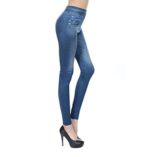 Fashion Jeans for Women, Leggings with Denim Jeans Wash, Stretch Pants, Jeggings - Pop Fashion