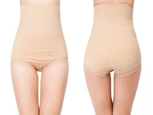 Womens Shapewear Tummy Control Underwear High Waisted Slimming Shaper Stomach  Control Panties Briefs, Black, XL/2XL 