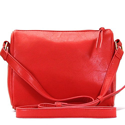 Pop Fashion Womens Classic Shoulder Bag Purse Crossbody Bag (Red) - Pop Fashion