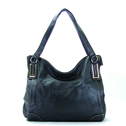 Pop Fashion Womens Trendy Slack Purse Handbag Tote Bag (Black) - Pop Fashion