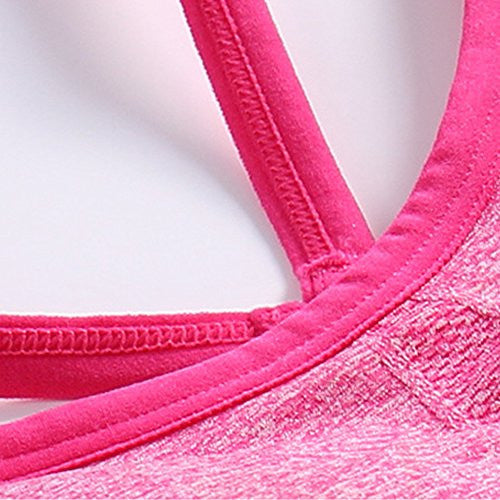 Womens Activewear Tank Top Sports Bra with Padded Comfort Support Athletic Wear - Pop Fashion