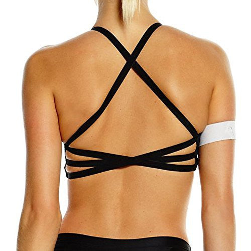 Women's Sports Bra with Criss Cross Straps and removable padding - Pop Fashion
